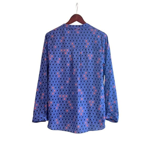 Maeve Anthropologie Womens Size 4 Eva Bluy Wrap Blouse Top Tunic Long Sleeve EUC - Picture 4 of 10